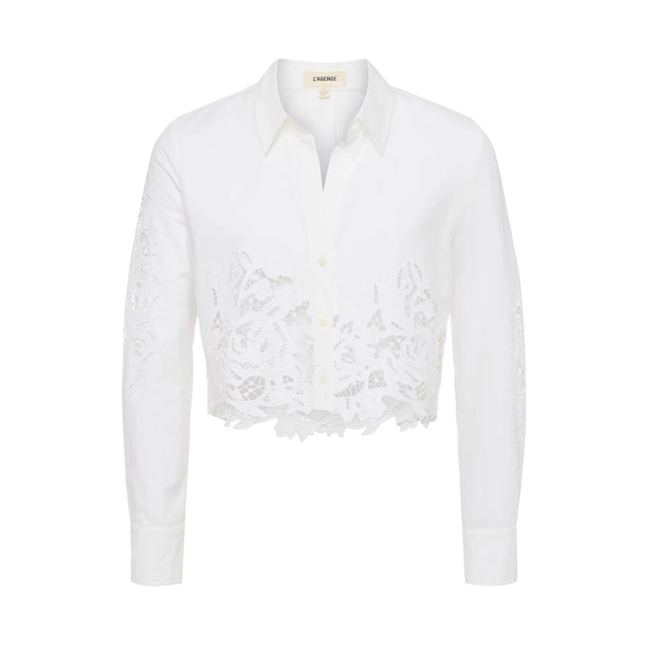 Seychelle Cropped Lace Blouse