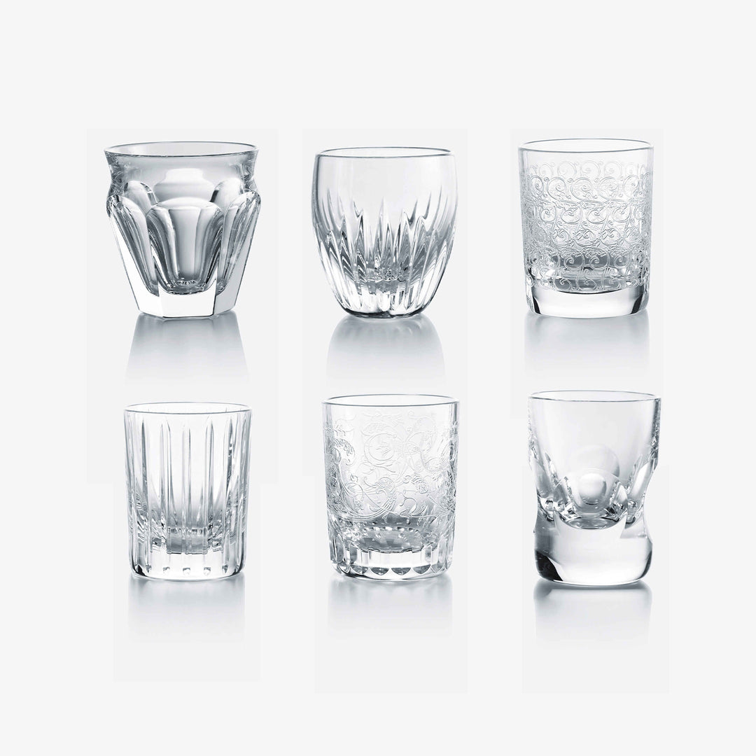 Everyday Mini Shot Tumblers Set of 6 Crystal Glasses