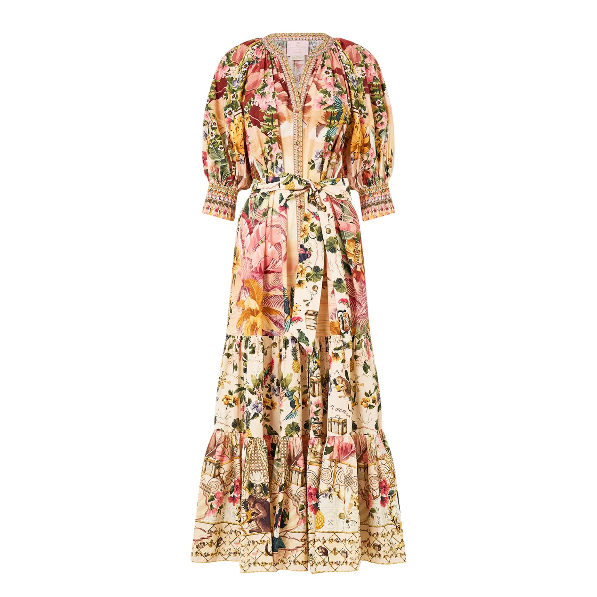 ' Short Sleeve Tiered Dresses