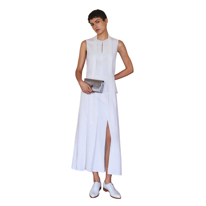 Pleated Midi Skirt