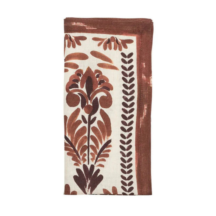 Botanica Napkin - Ivory/Brown