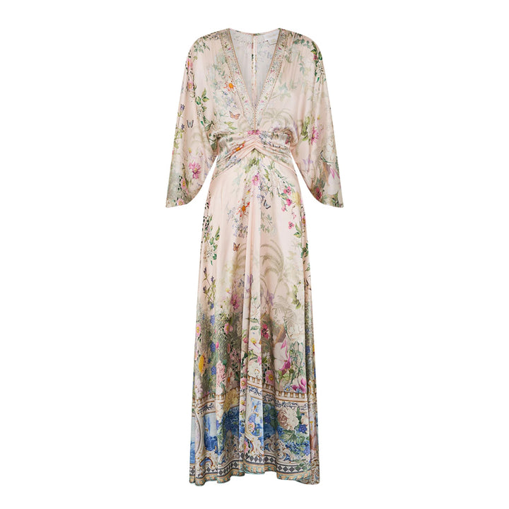 Petal Sleeve Long Dress