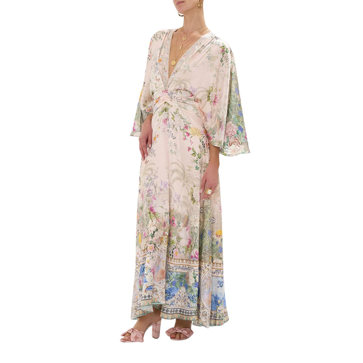 Petal Sleeve Long Dress