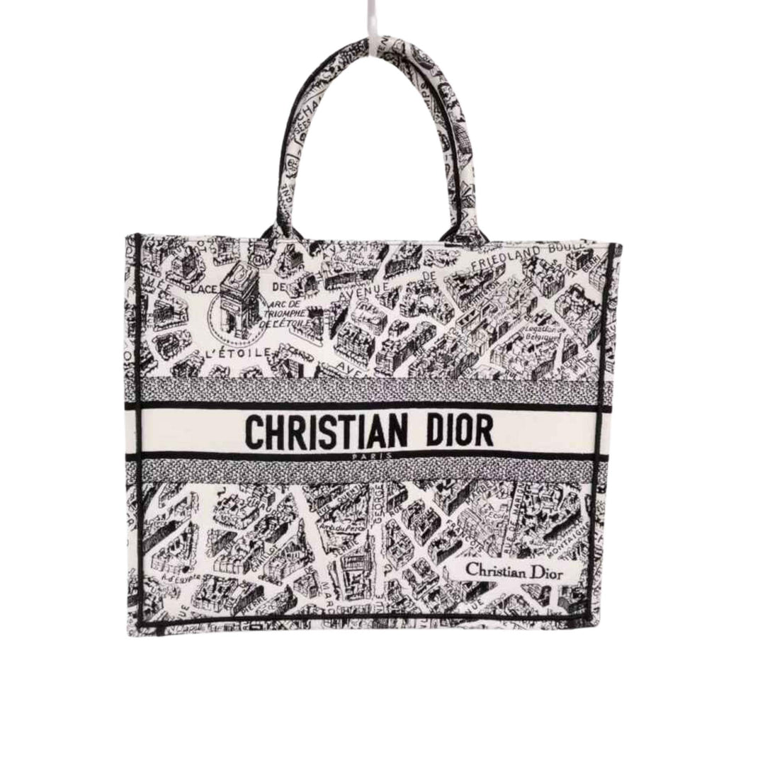 Dior Embroidered Canvas Book Tote