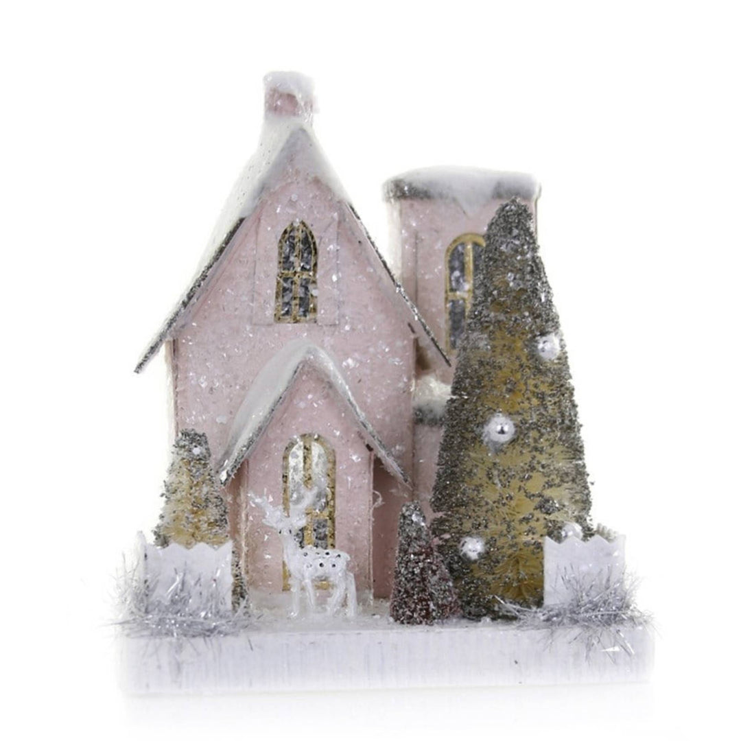 Petite Pink House Ornament
