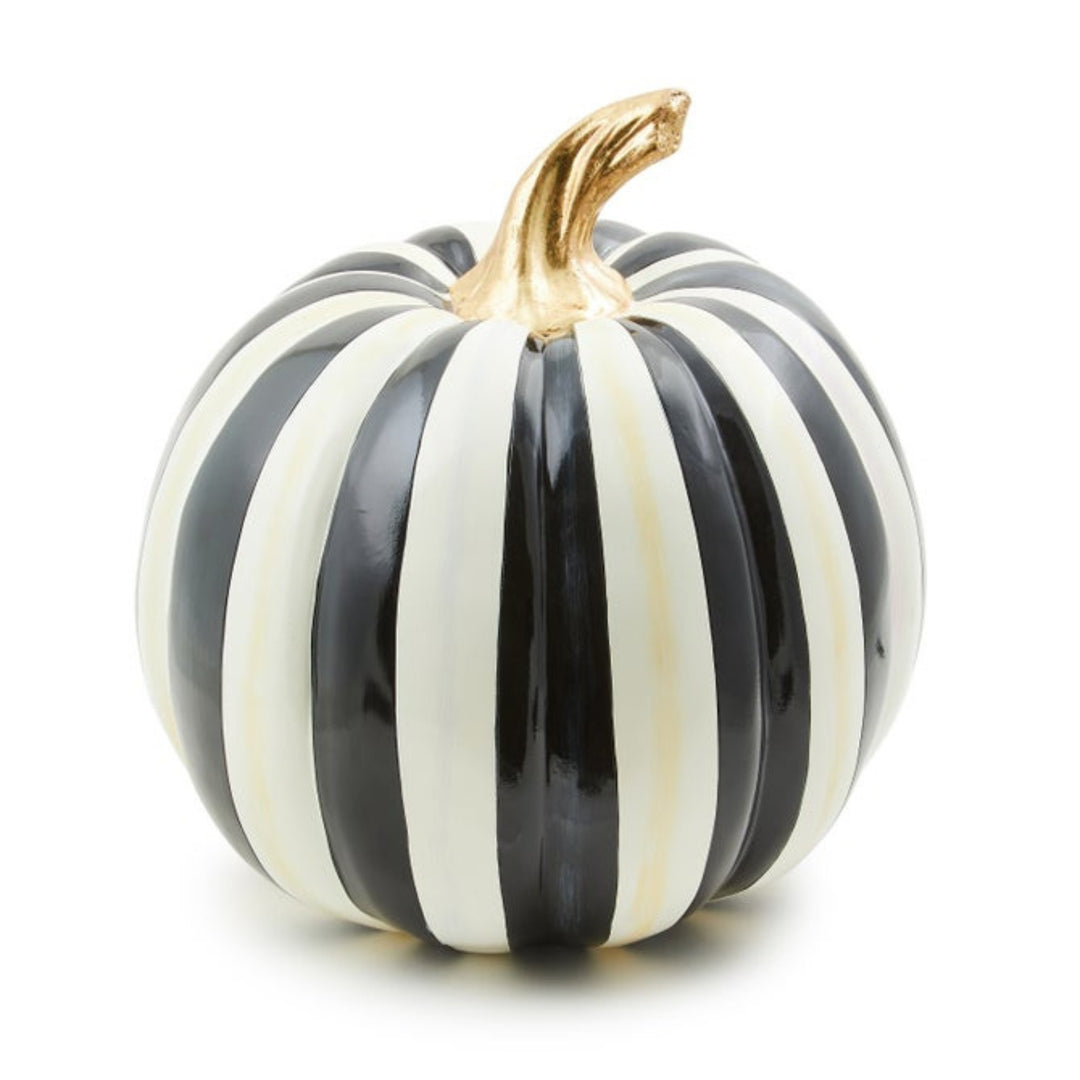 Courtly Stripe Glossy Pumpkin - Medium