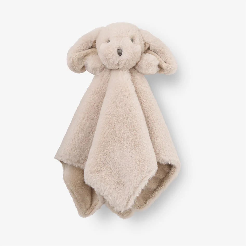 Brown Puppy Baby Blanket Taupe