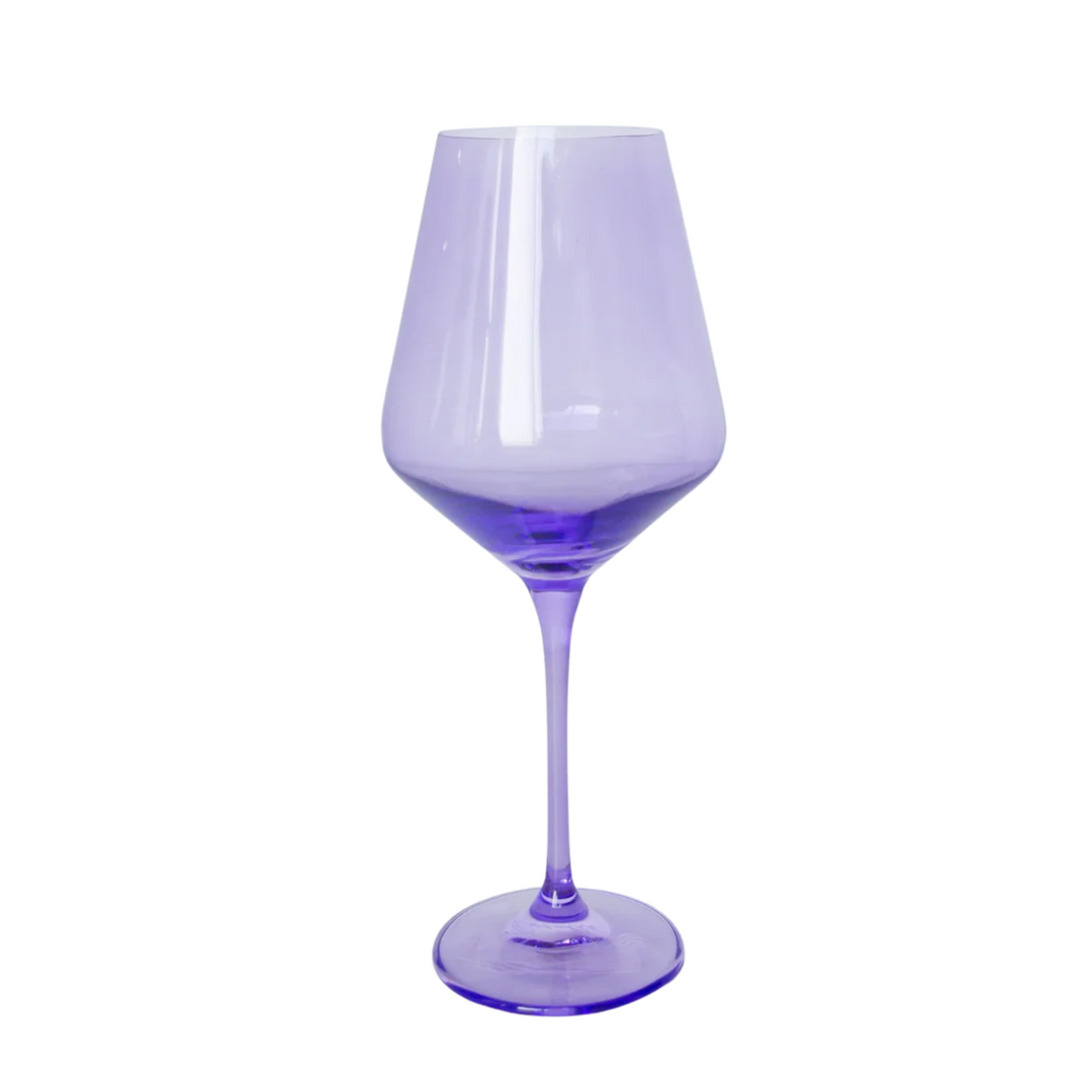 Wine Single Stemware Glass Lavender