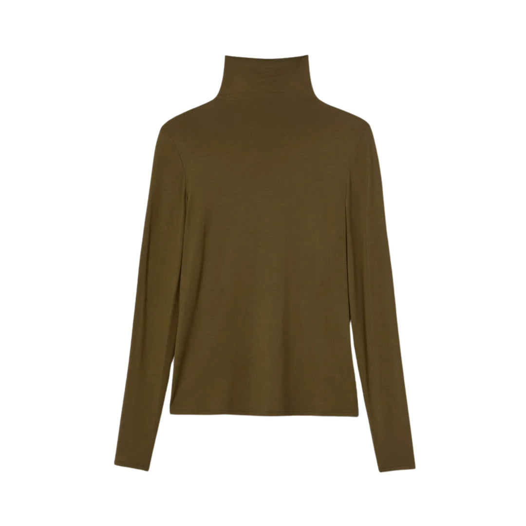 FUNNEL TURTLENECK, Forage Green