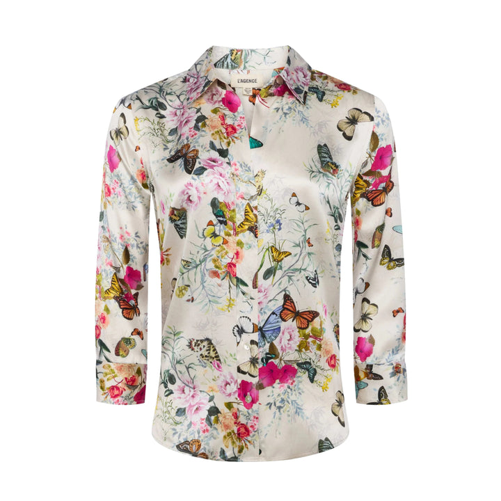 Charonda Butterfly Dani 3/4 Sleeve Blouse