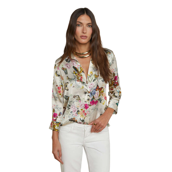 Charonda Butterfly Dani 3/4 Sleeve Blouse