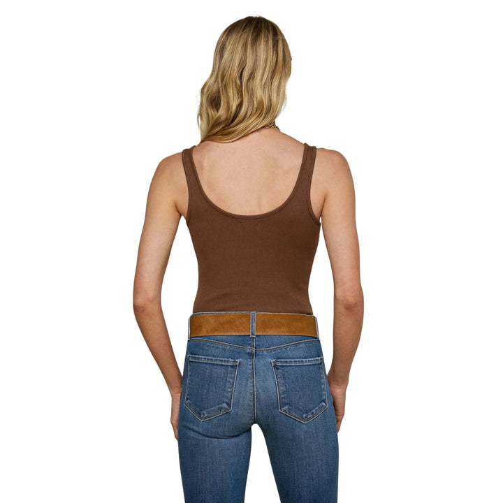Nica Scoop Neck Tank Bodysuit
