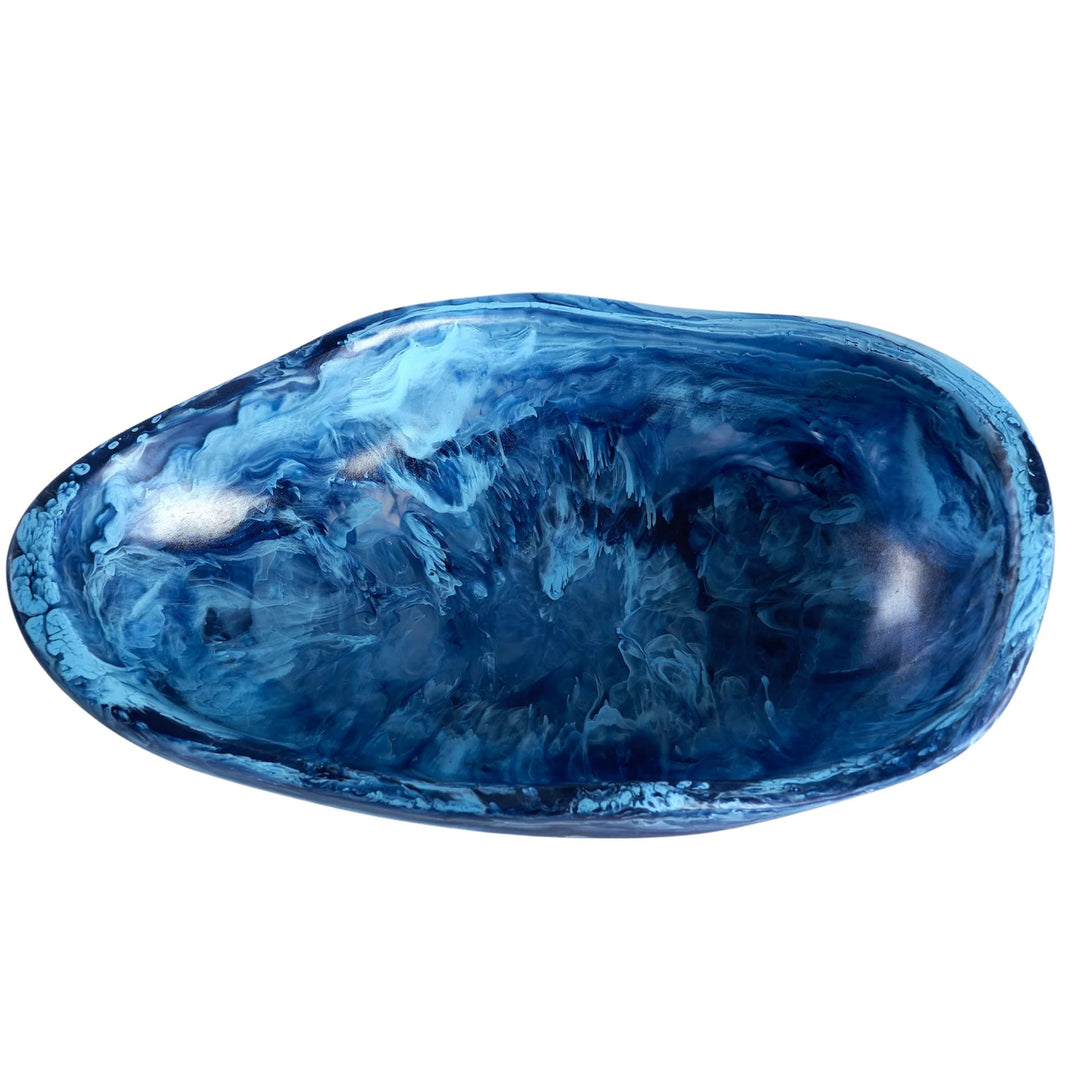 Oval Scallop Bowl - Denim