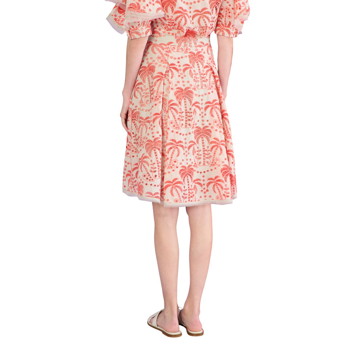 Palm Eyelet Skirt