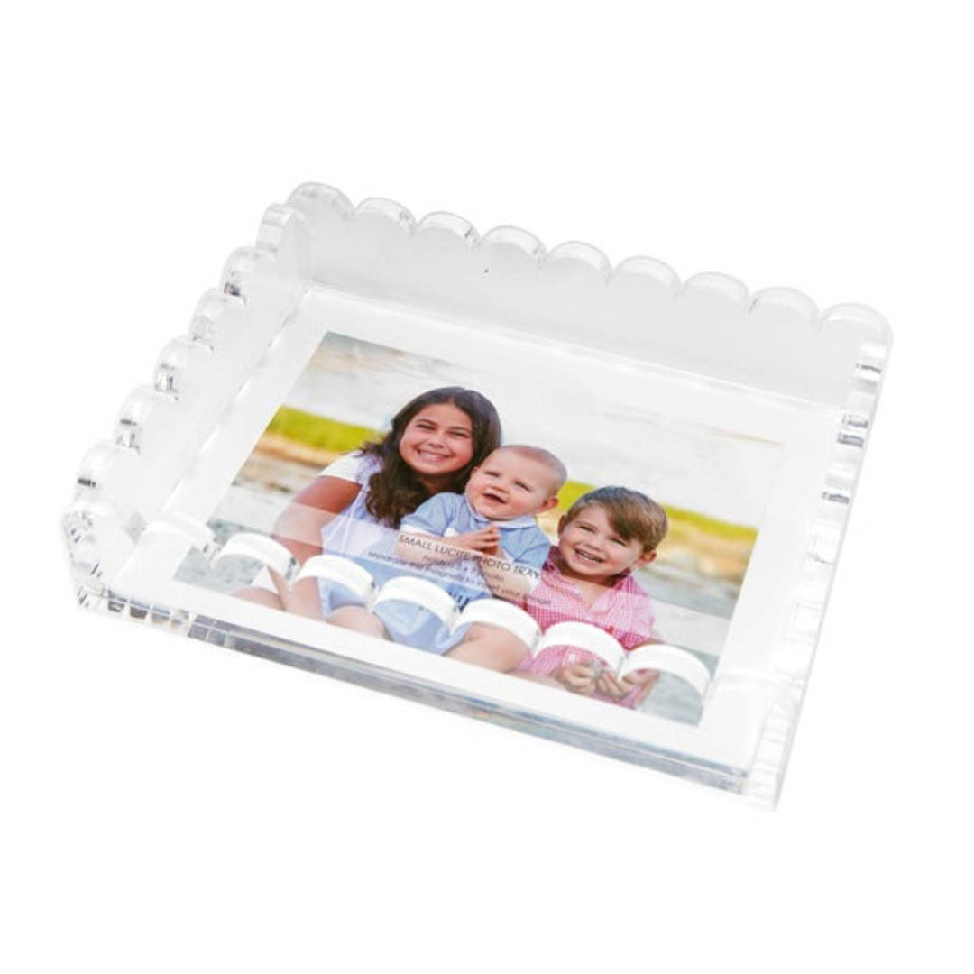 Clear Photo Scallop Tray