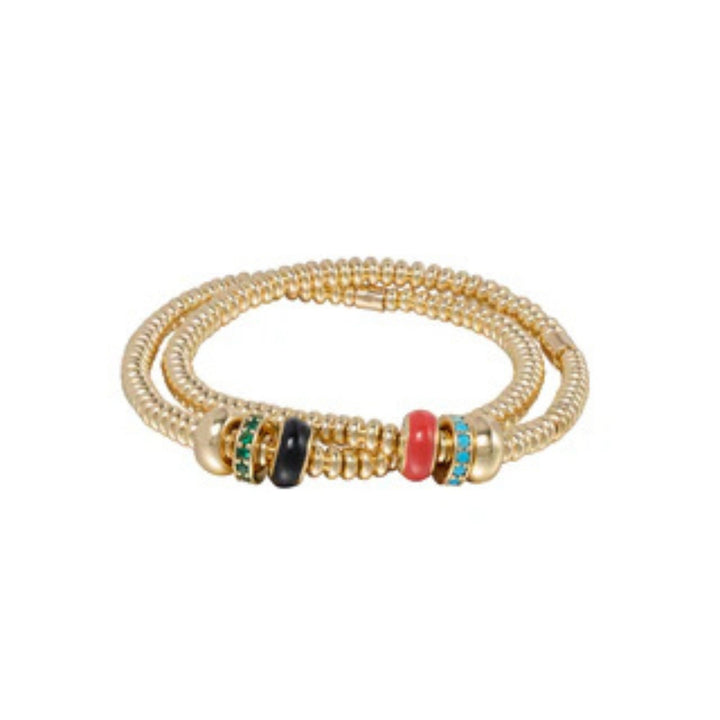 The Corduroy Slider Bracelets - Gold - O/S