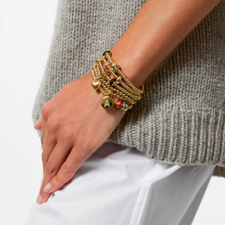 The Corduroy Slider Bracelets - Gold - O/S