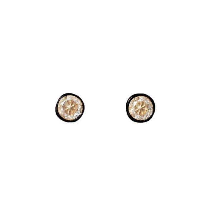 The Floating Spark Earrings - Gold/Pave - O/S