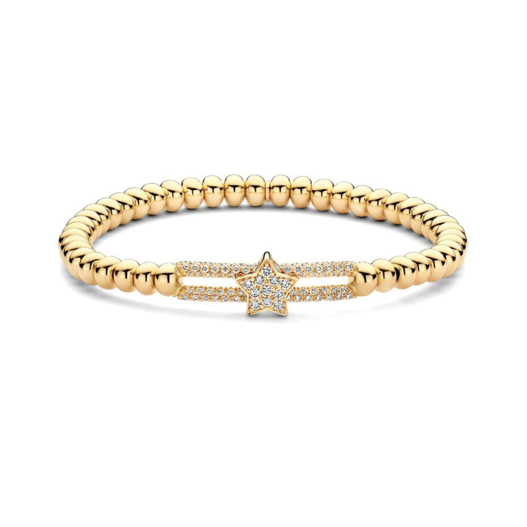 Tresore Bar Line Turquoise YG Diamond Bracelet