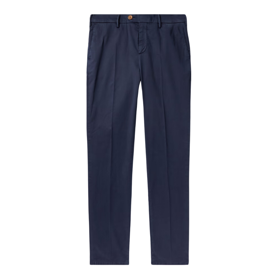 Cotton Poplin Pant - Indaco