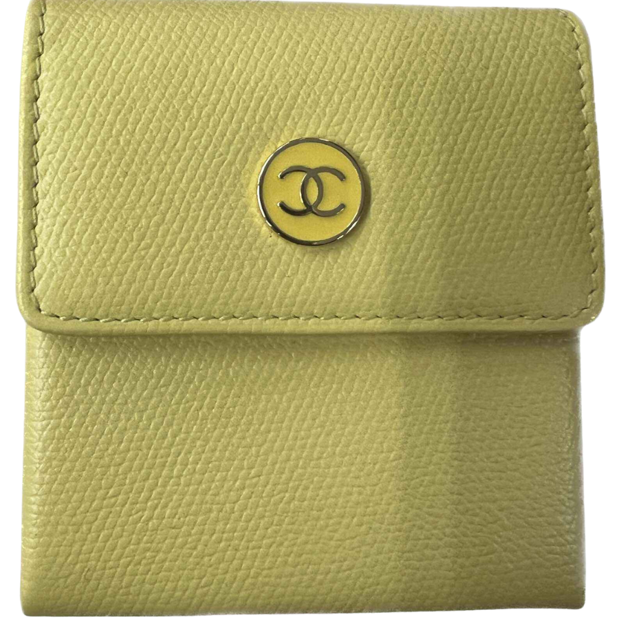 Chanel Yellow Coin Purse