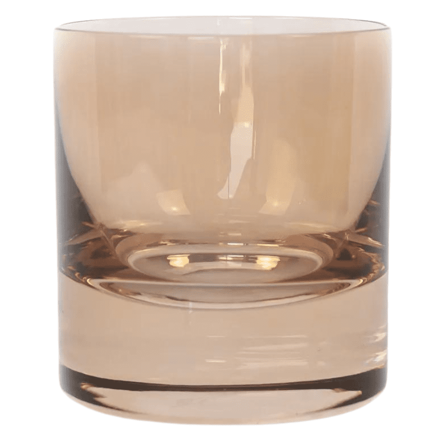 Amber Smoke Rocks Glass
