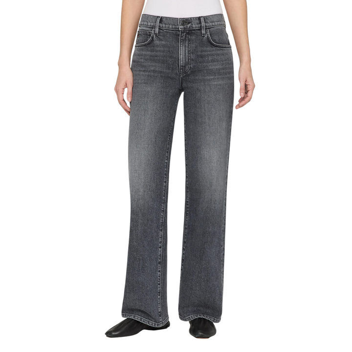 High Rise Wide Leg Full Wyckoff Jean in Washed Slate