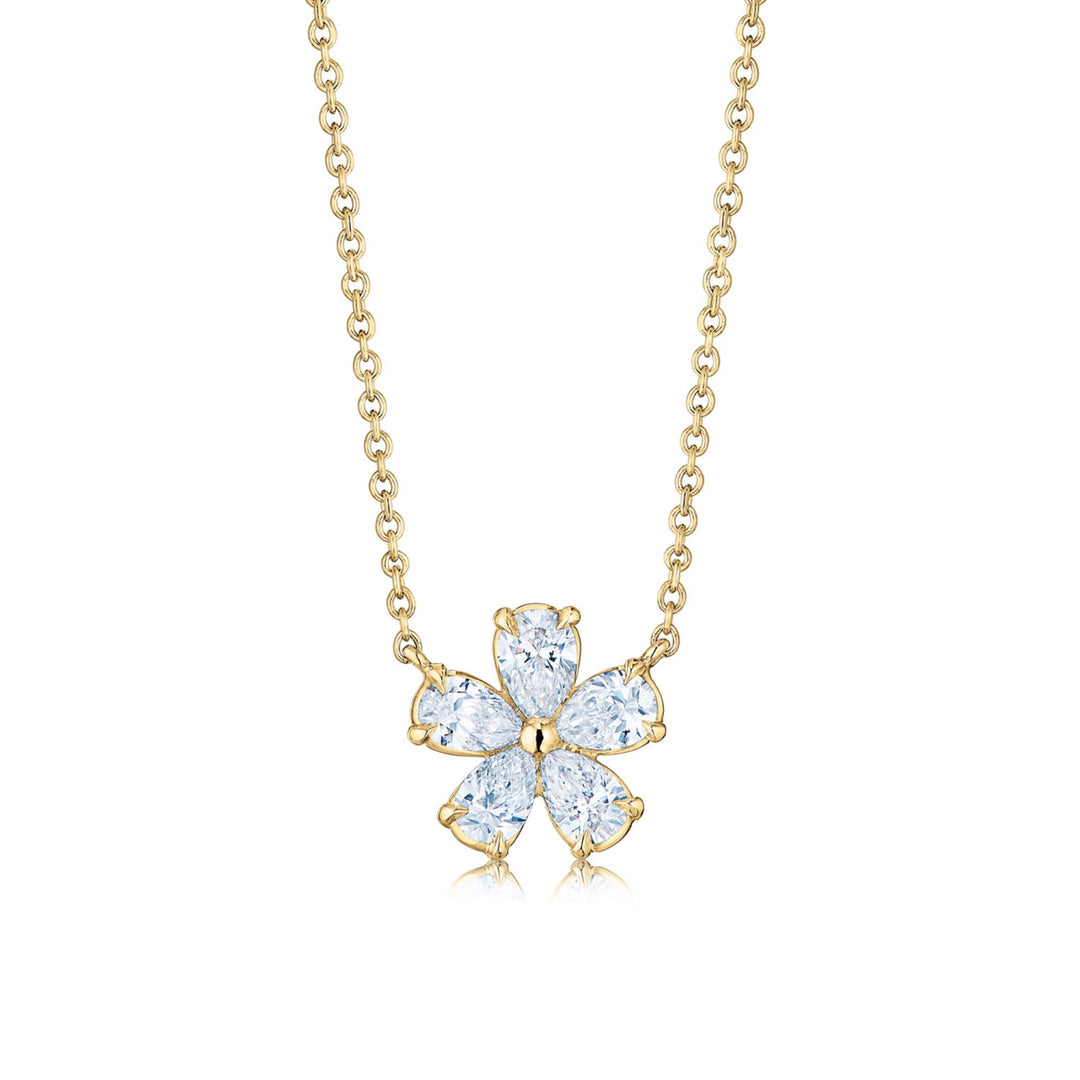 Cluster Floral Pendant Necklace