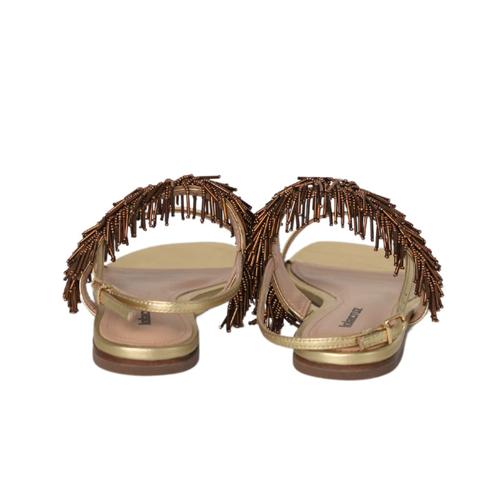 Gold Tassel Sandal
