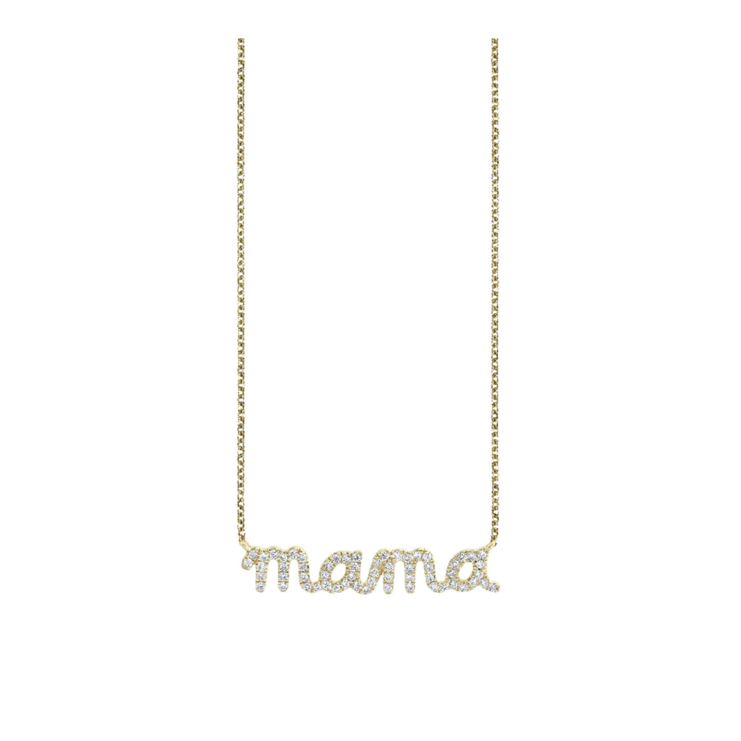 Mama Script Necklace
