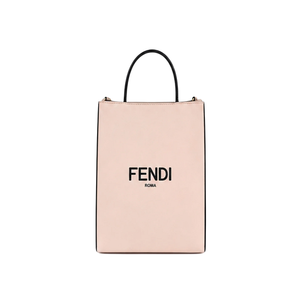Fendi Small Shopper Tote in Pink/Black