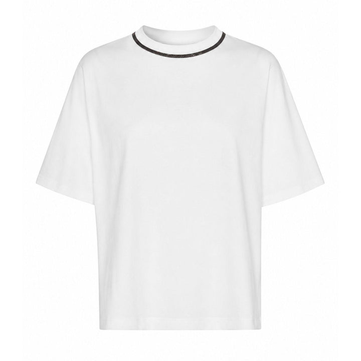 T-Shirt with Monili Neckline