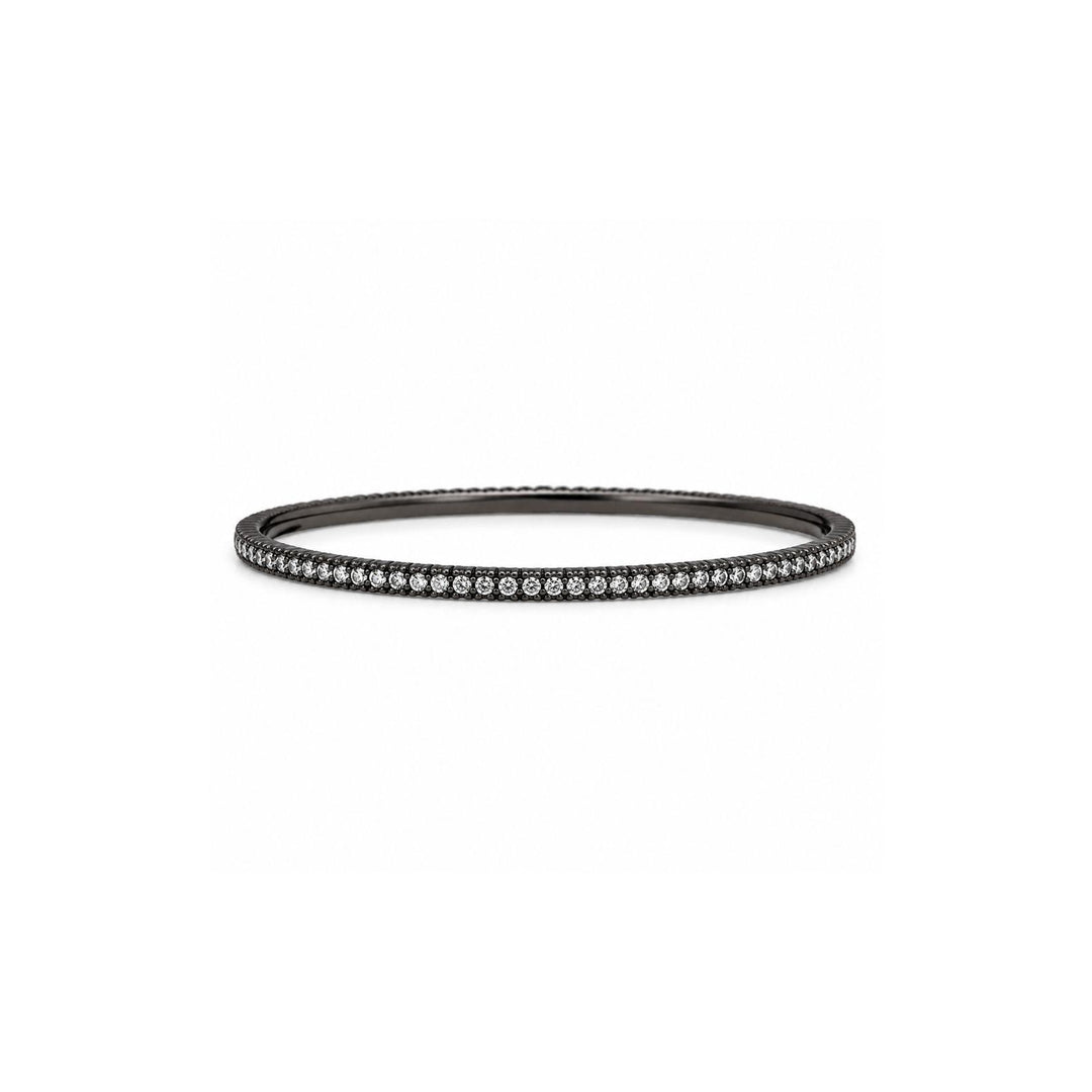 Oxidized Diamond Bangle