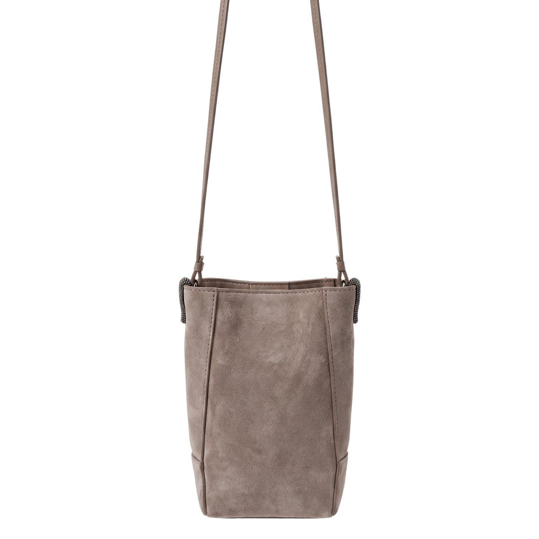 Suede Crossbody Phone Bag