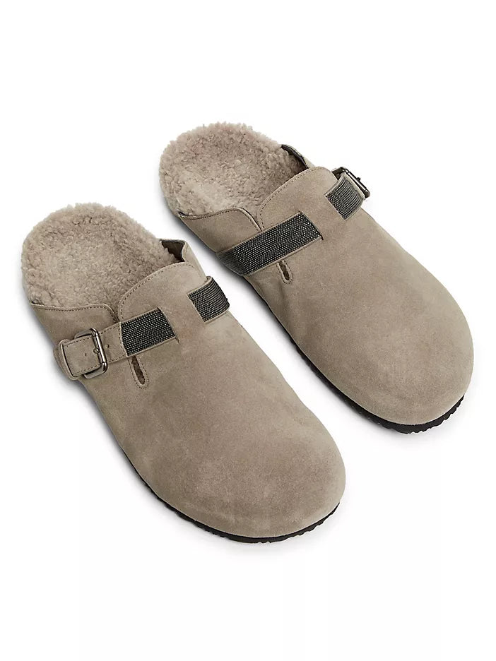 Fur Slides - Beige C5859 - 38M