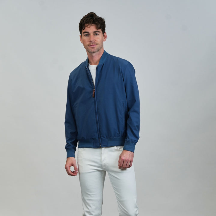 Perforated Microfiber Bomber - Avio
