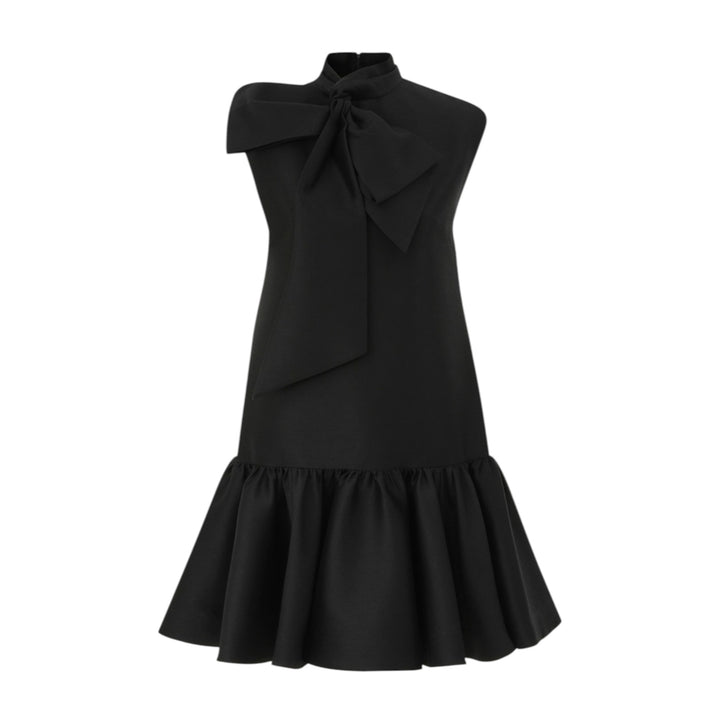 Hypnotic Bow Mini Dress in Black