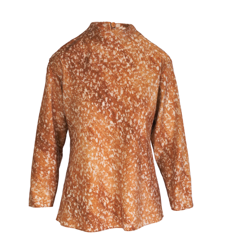 Funnel Neck Dolman Blouse