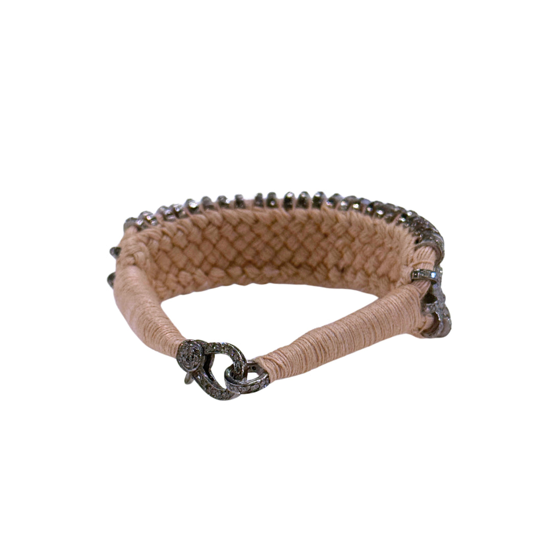 Silk Woven with Diamonds Bracelet