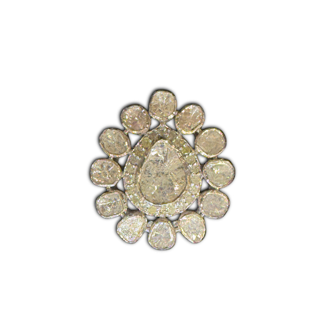 Medium Multi Faceted Diamond Ring
