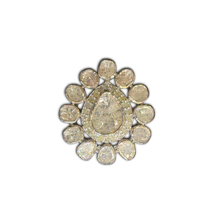 Medium Multi Faceted Diamond Ring
