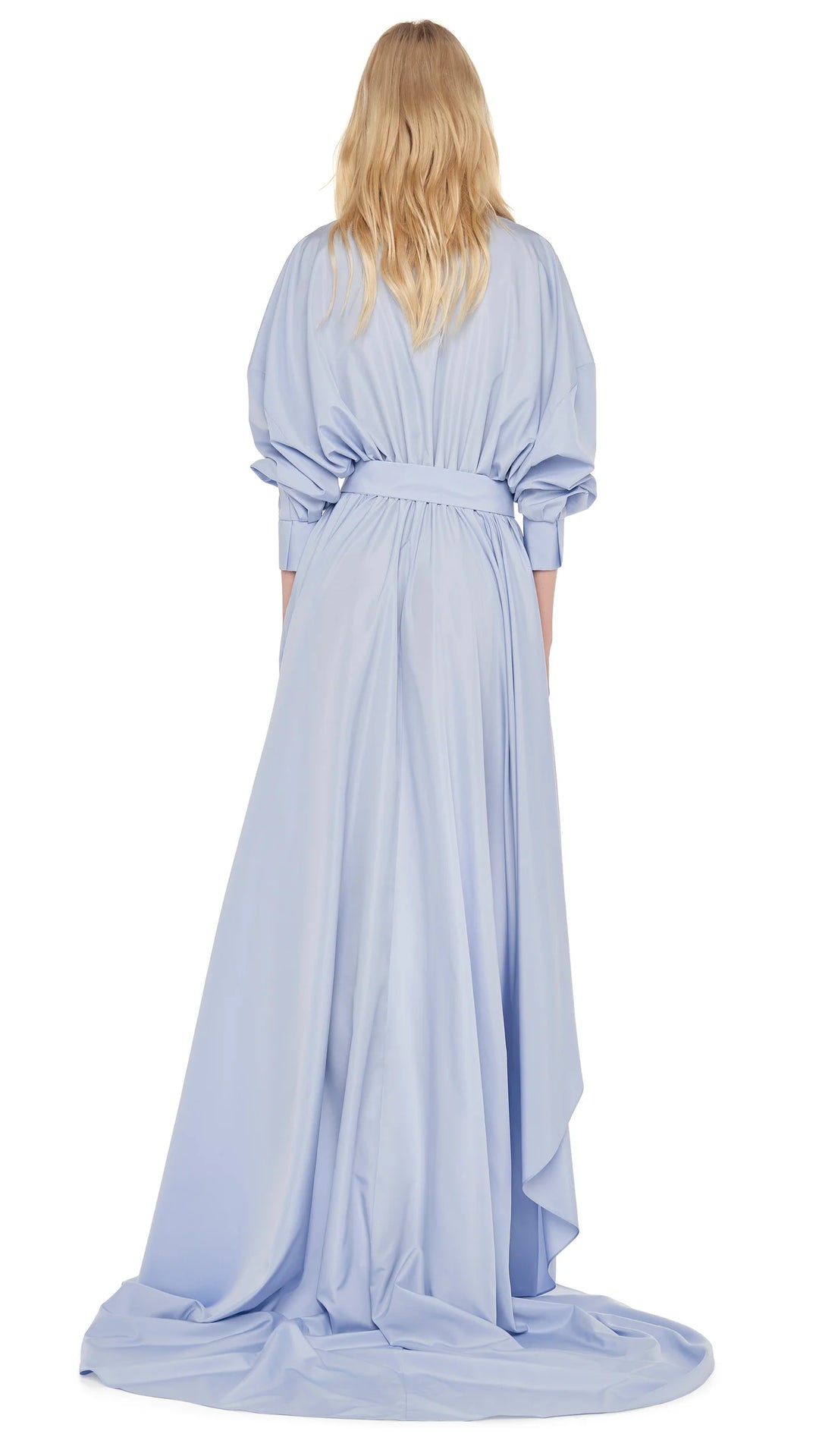 Hi Low Shirt Flared Gown