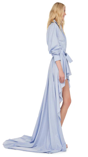 Hi Low Shirt Flared Gown