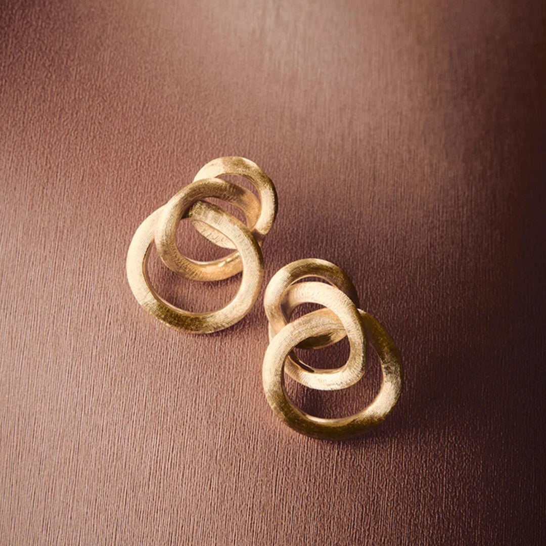 Jaipur Knot Link Earrings 18K YG