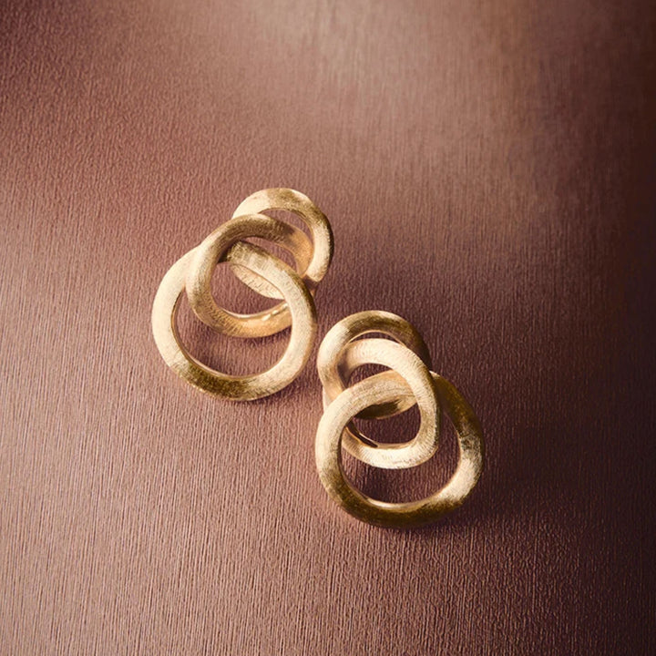 Jaipur Knot Link Earrings 18K YG