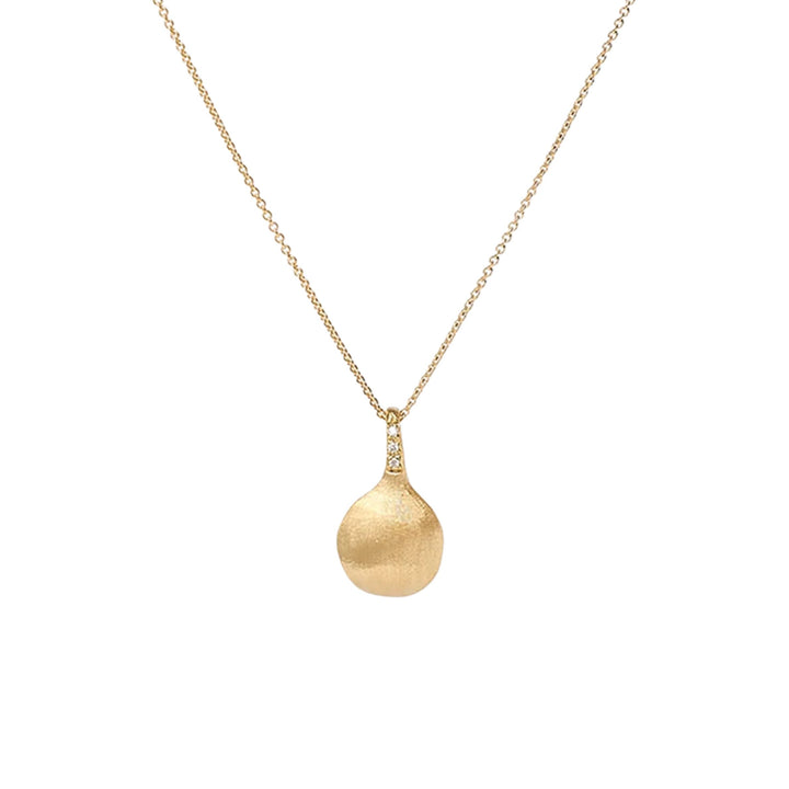 Africa Pendant Necklace with Diamonds 18K YG
