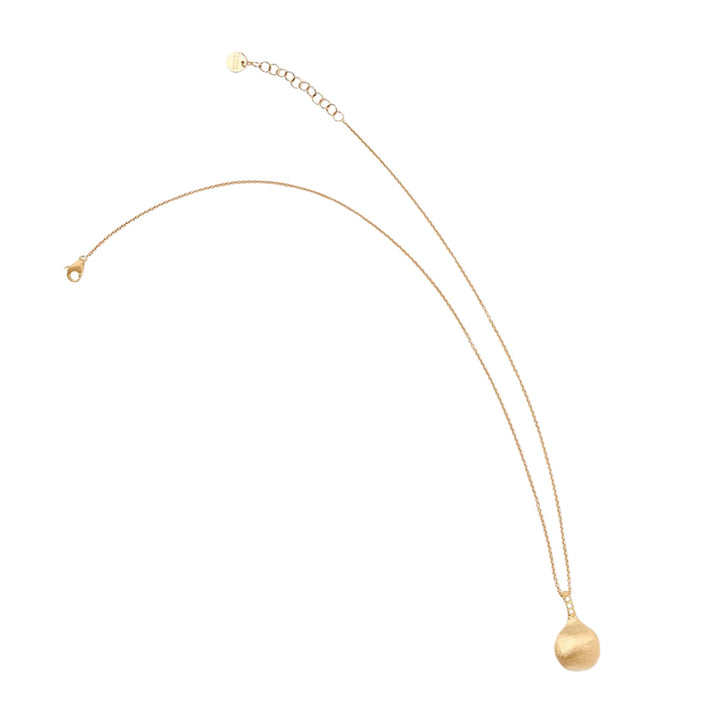 Africa Pendant Necklace with Diamonds 18K YG