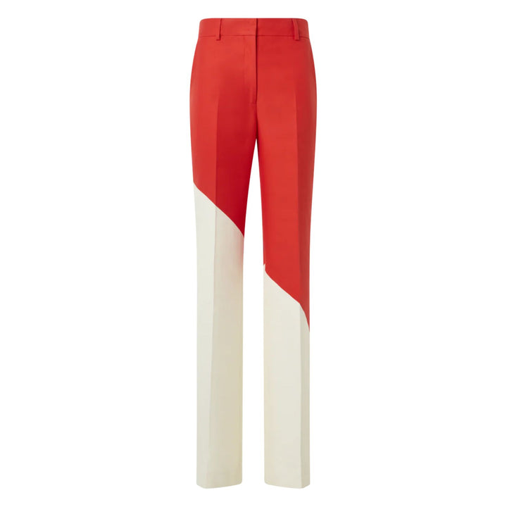 Florine Straight Wide Pants with Polygon Print