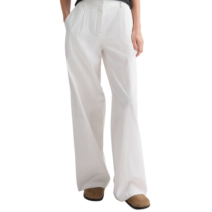 Hudson St Pant - White/Wine