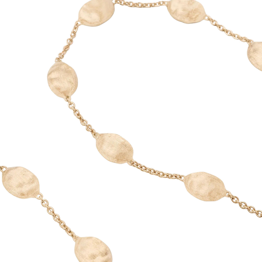 Siviglia Gold Medium Bean Necklace 18K YG